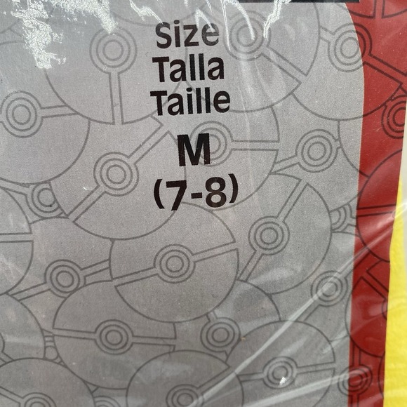 New Pokémon Kids Pikachu Classic Halloween Costume Jumpsuit -size Medium 7-8 - Picture 2 of 10